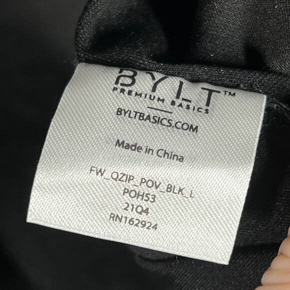 BYLT Elite Fairway Pullover Mens Large Black Golf Performance Pullover New - Picture 7 of 11